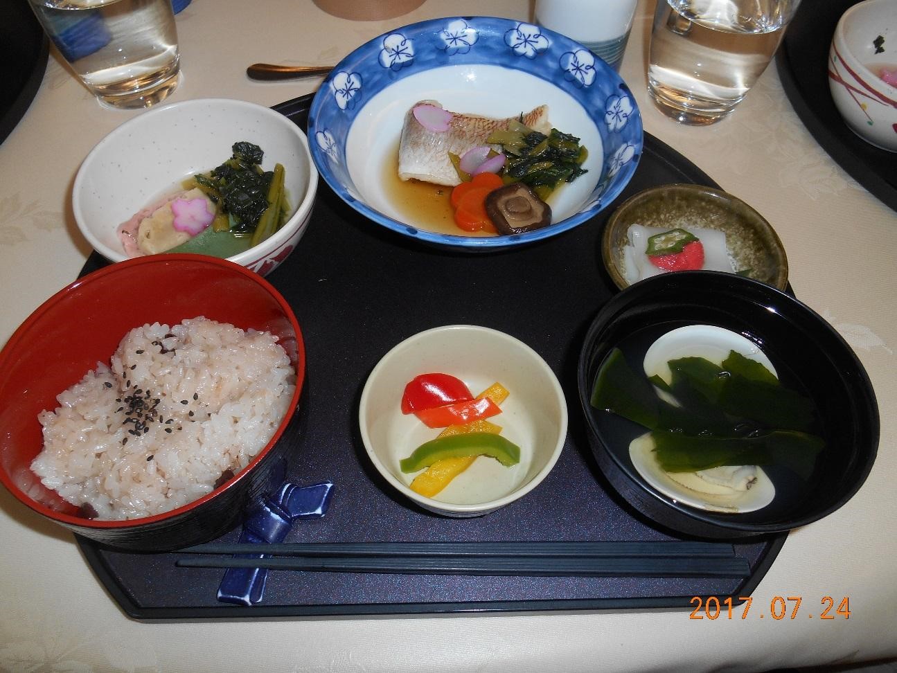 7月24日 クルーズ最後の夕食