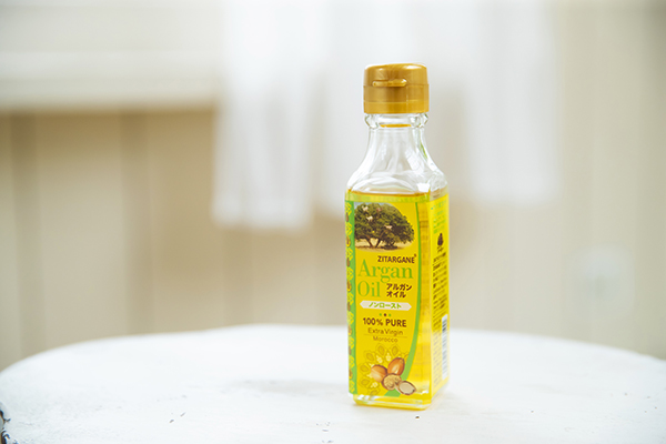 ヘアケアには、食用のアルガンオイルを使用