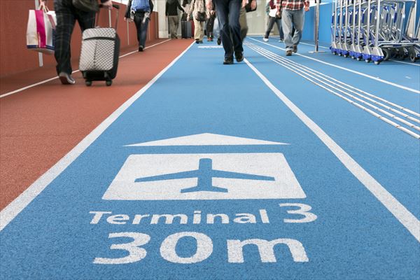 成田空港の第3ターミナルはLCC専用。第1、第2に比べるとかなり不便な立地