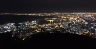 ケープタウンの夜景