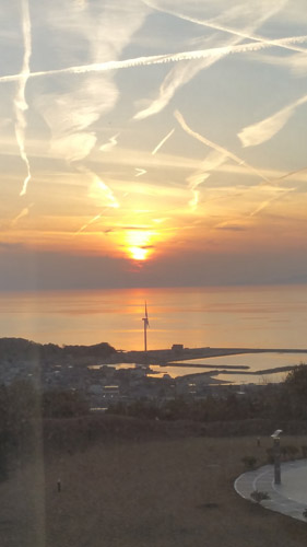 淡路島の夕日
