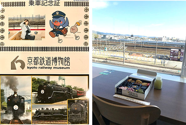 SLスチーム号に乗ると乗車記念証がもらえる)( 12-2写真・2階レストランからの眺め