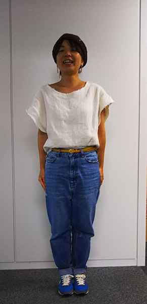 低身長ファッションのための帽子