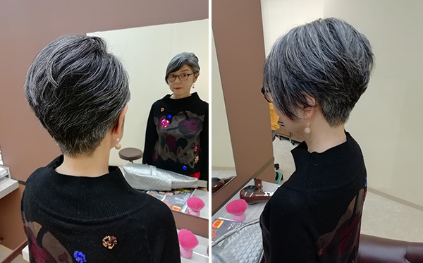 60代髪型 私のグレイヘアはこだわりのショートヘア ハルメク美と健康