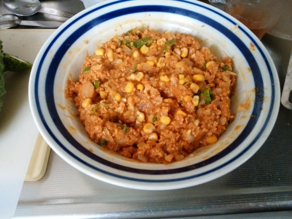 レンジで簡単!キーマカレー