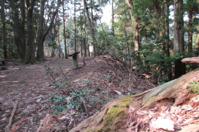 砦跡の土塁構造のなごり