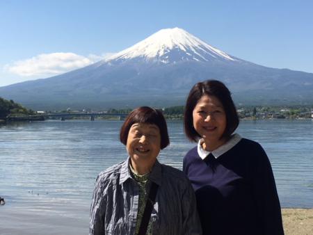 河口湖にて