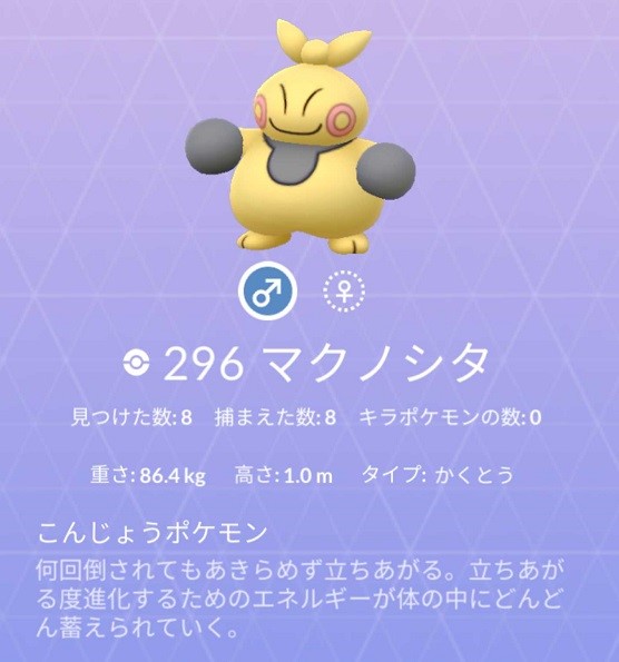 図鑑のポケモンをタップすると詳しい説明が見られる
