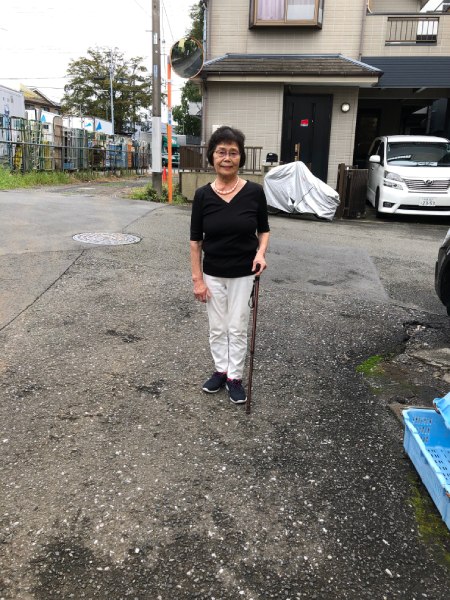杖はどうしても、どちらかに比重が かかります