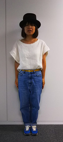 低身長ファッションのための帽子