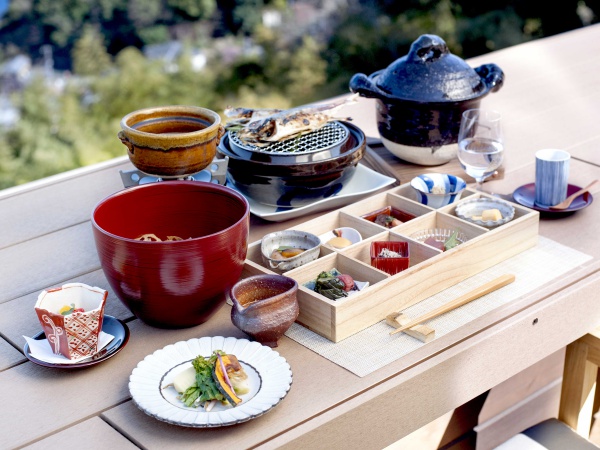ご希望であれば紺碧テラスでも朝食をいただける